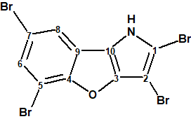 Tetrabromobenzofuropyrrole Structure Elucidation