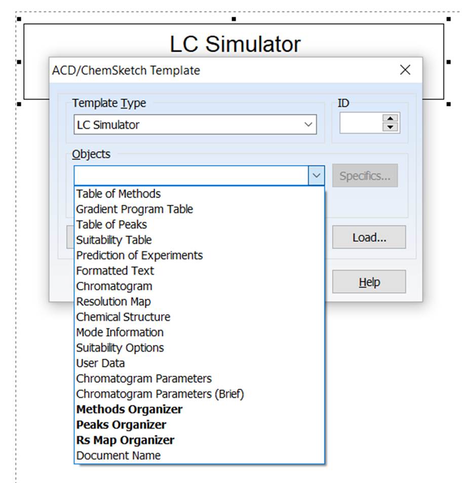 New template reporting options for LC Simulator documents give users full control in creating their method development reports. 